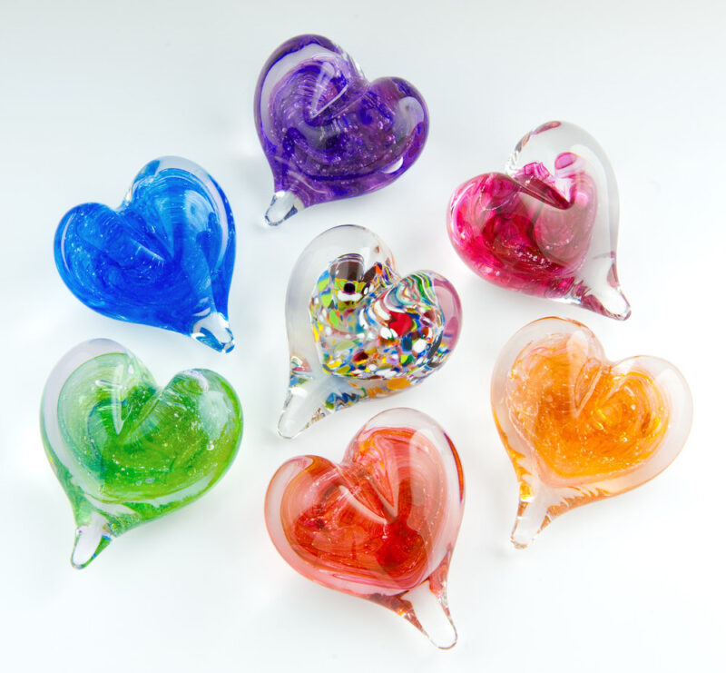 Heart Paperweights