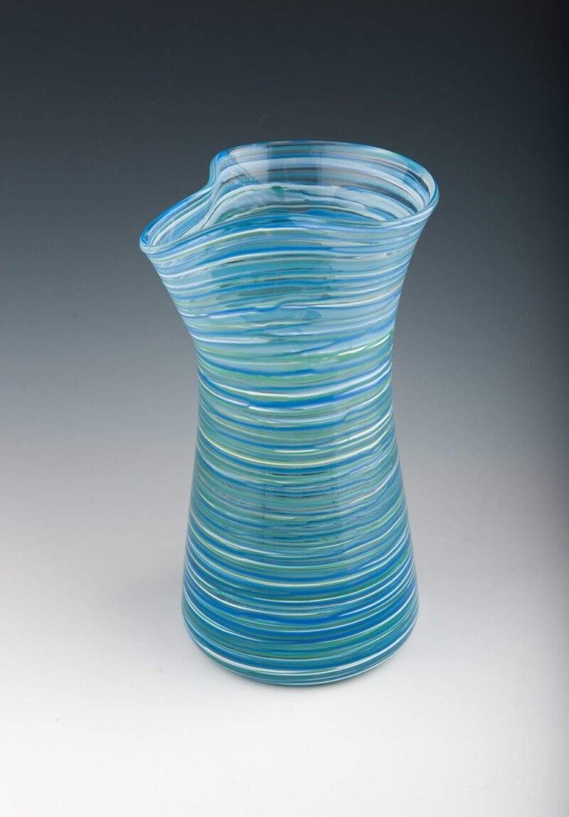 Hoops Carafe in Sea